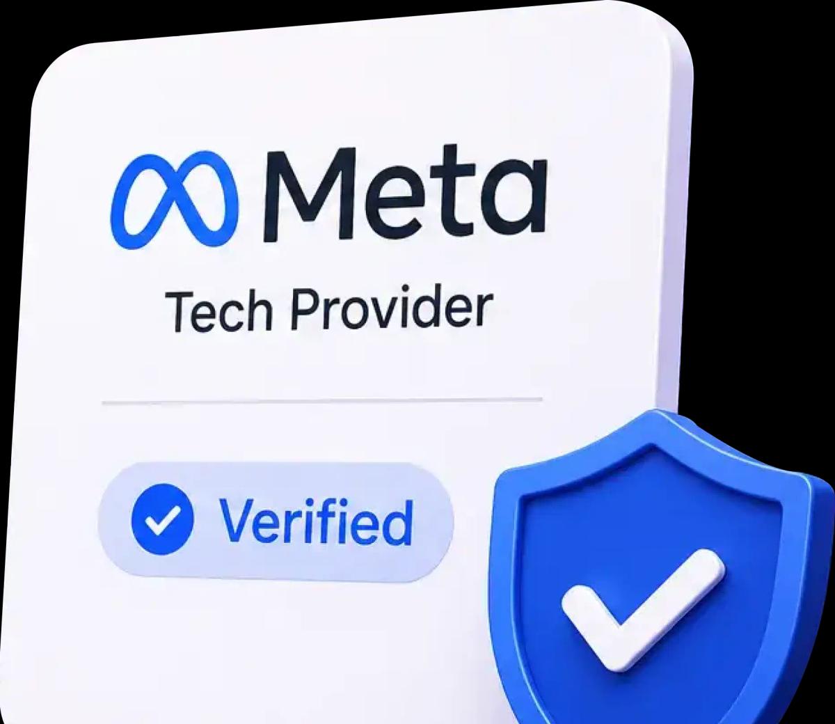 Meta-verified badge on Faym