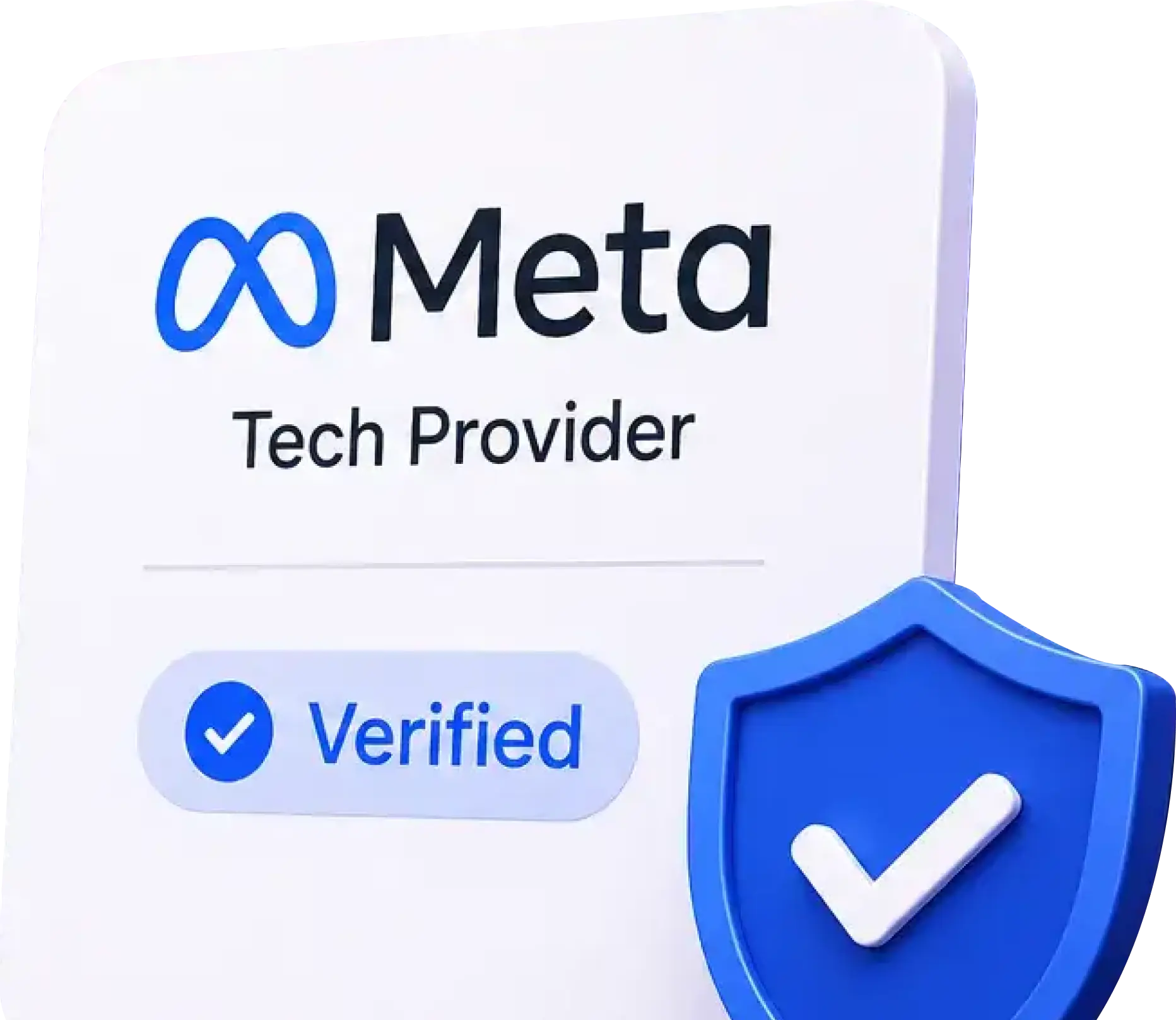 Meta-verified badge on Faym